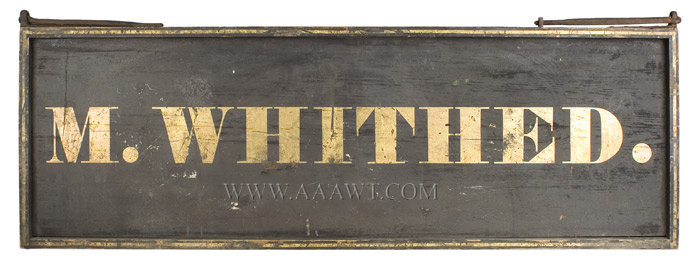 Antique Trade Sign, Vermont Inn, M. Whithed, side 1 view